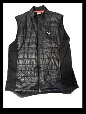 Puma Black Quilted Men’s Puffer Black Vest